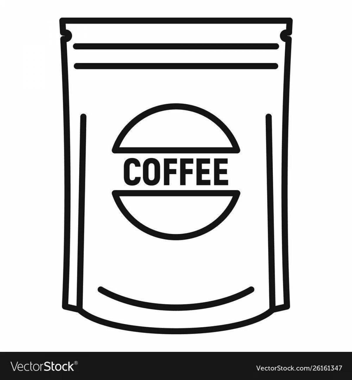 Joyful sachet coloring page