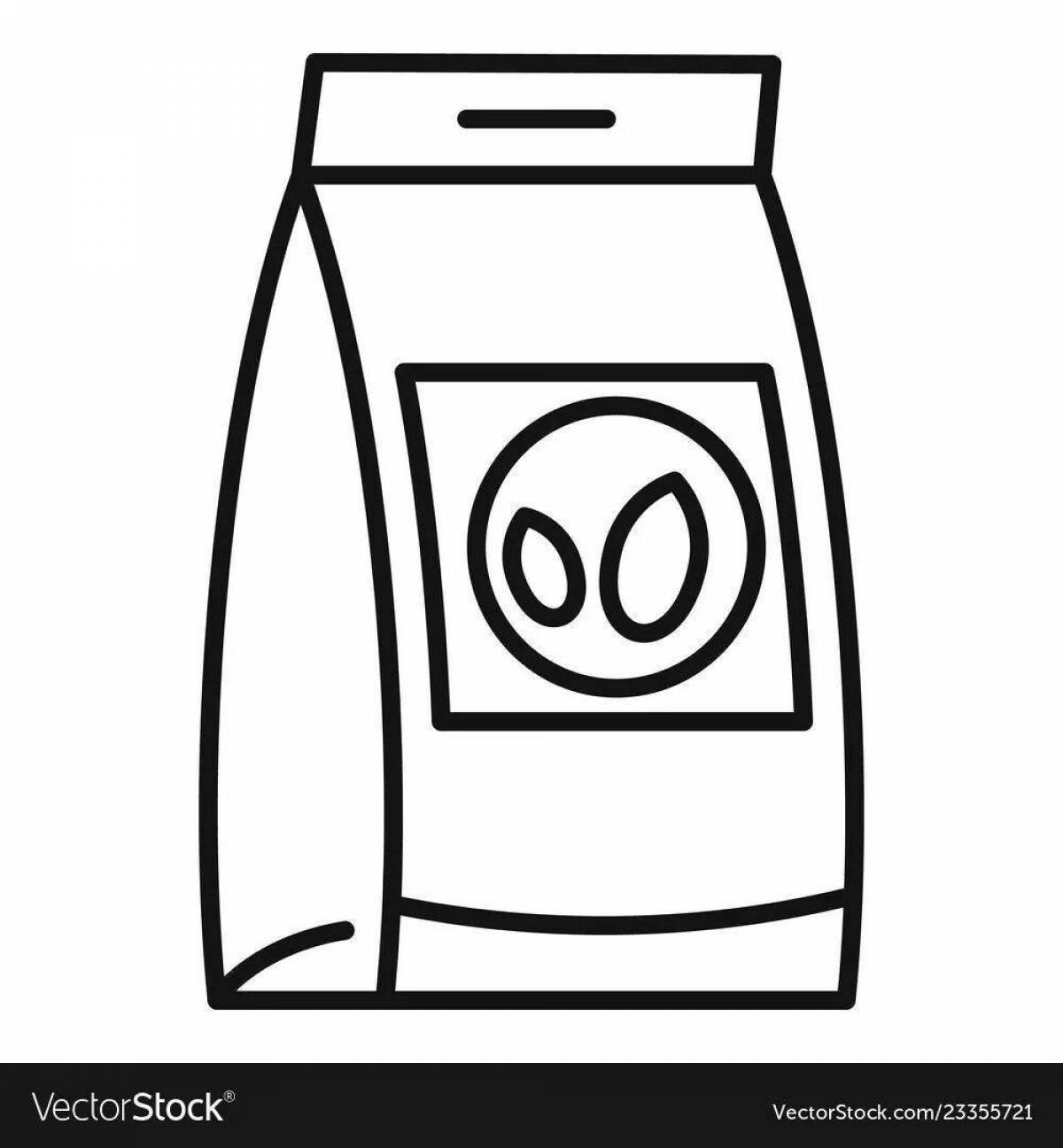 Exciting sachet coloring page