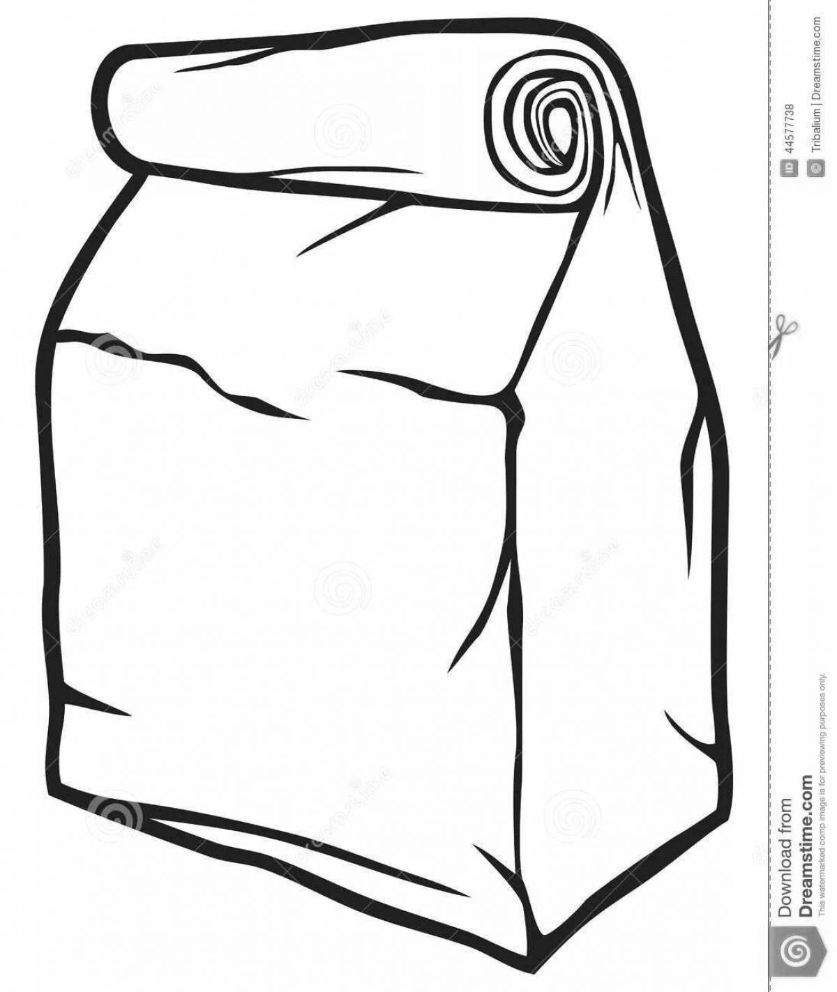 Charming sachet coloring page