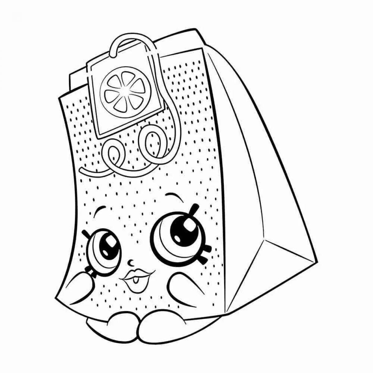 Amazing sachet coloring page