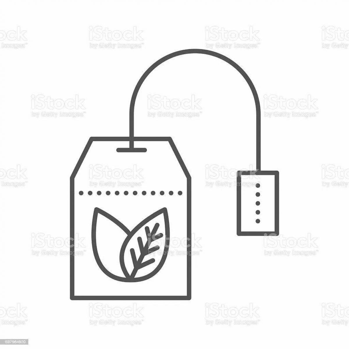 Attractive sachet coloring page