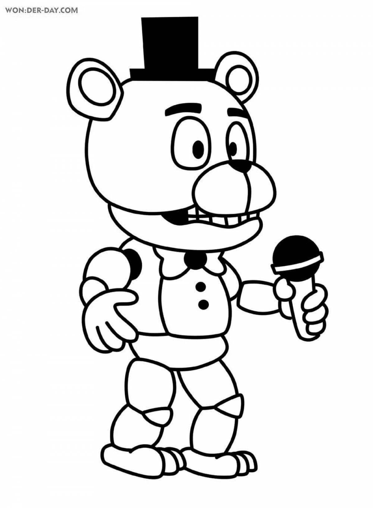 Amazing freddy coloring book