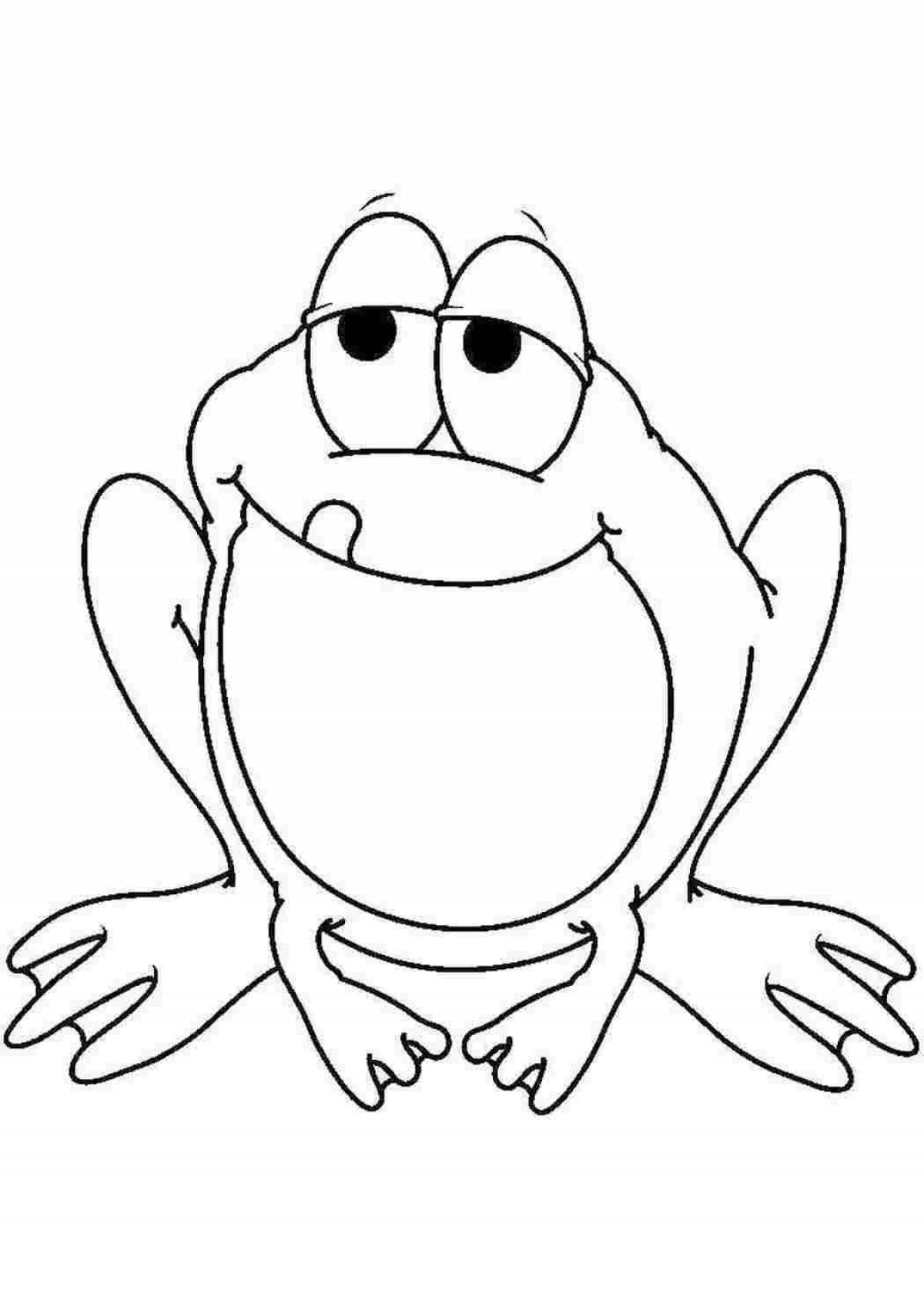 Magic frog coloring pages