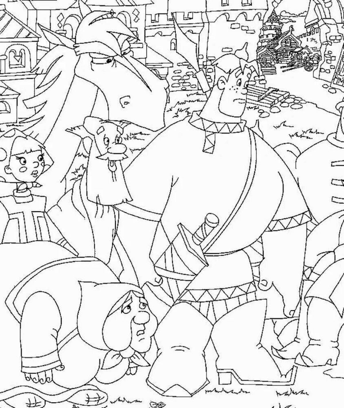 Lubava coloring book filled with colors