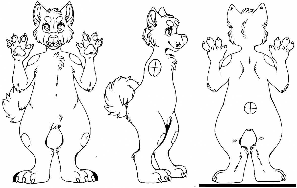 Photo Fursuit bright coloring