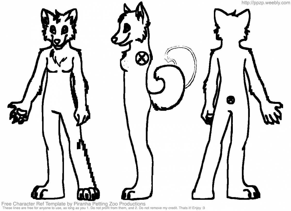 Photo Joyful fursuit coloring