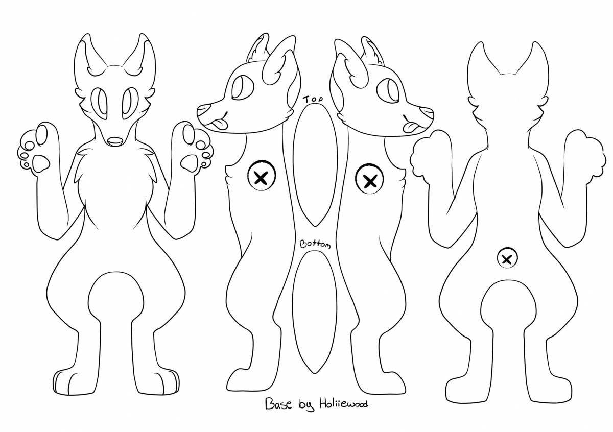 Photo Fun coloring fursuit