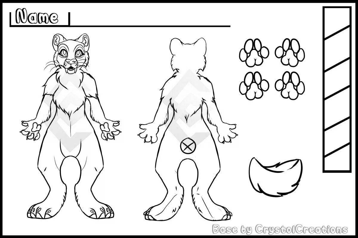 Photo Fursuit creative coloring