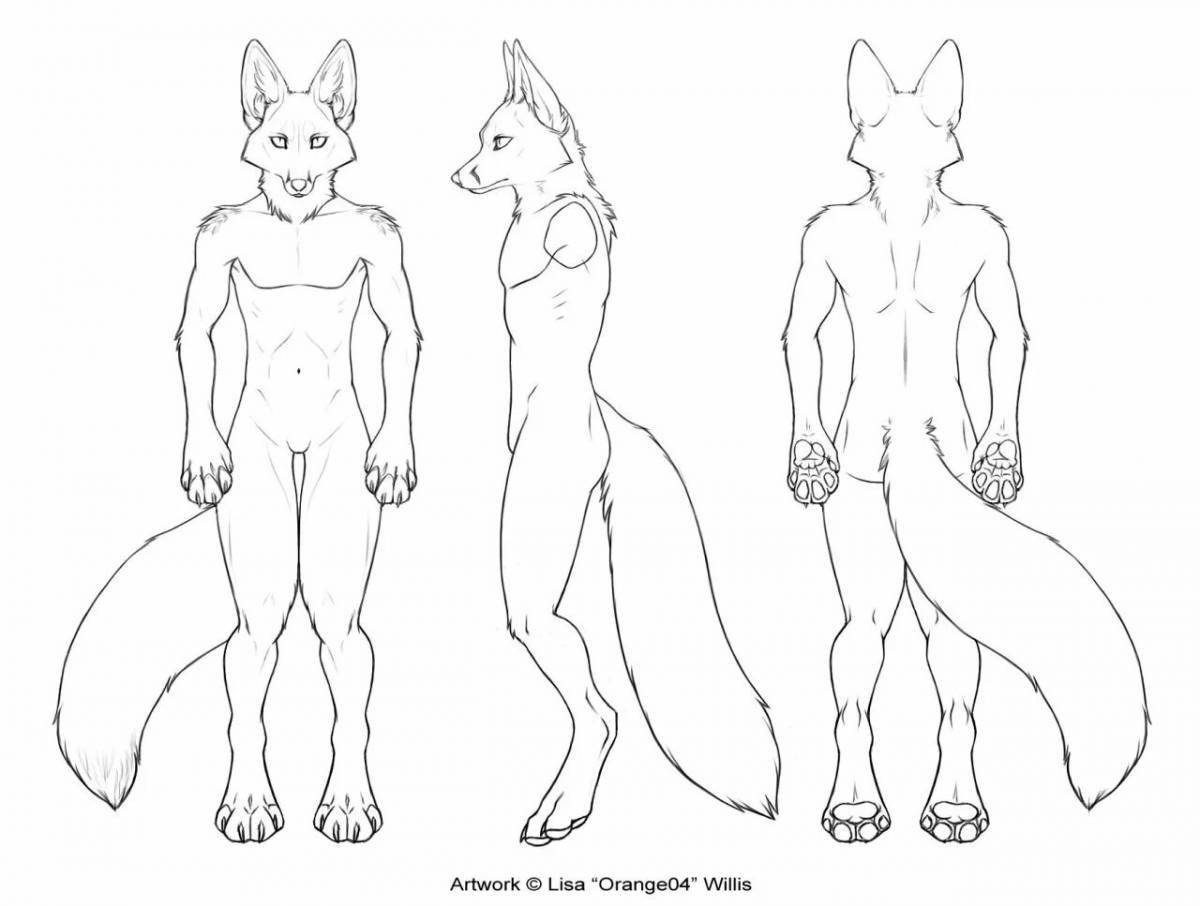 Photo Fancy fursuit coloring
