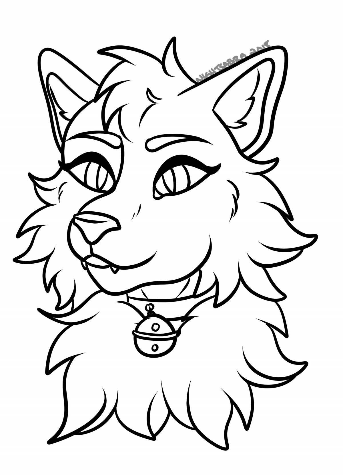 Sweet fursuit coloring page