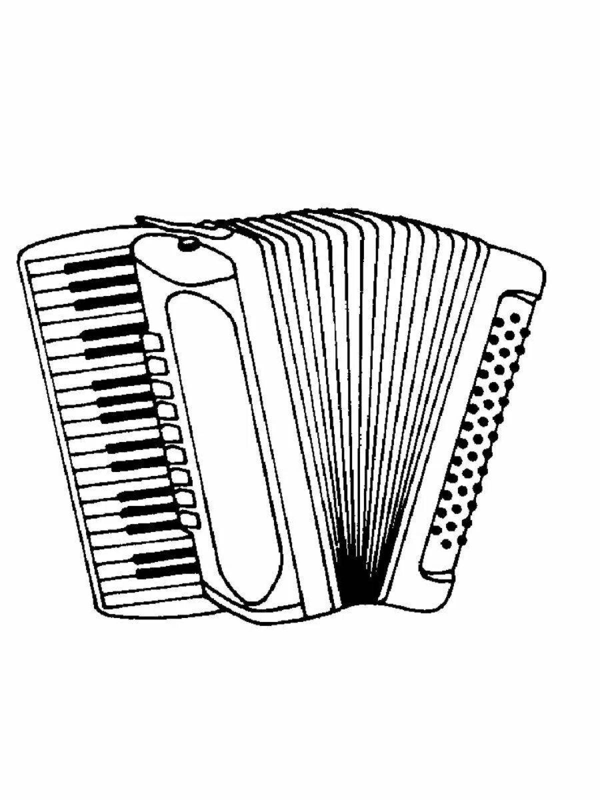 Violent accordion coloring book