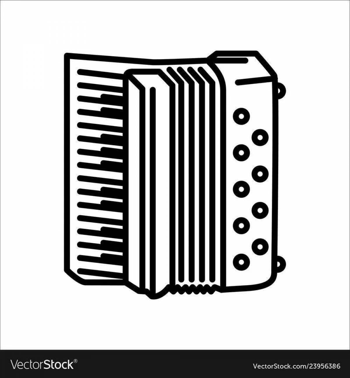 Glitter accordion coloring book