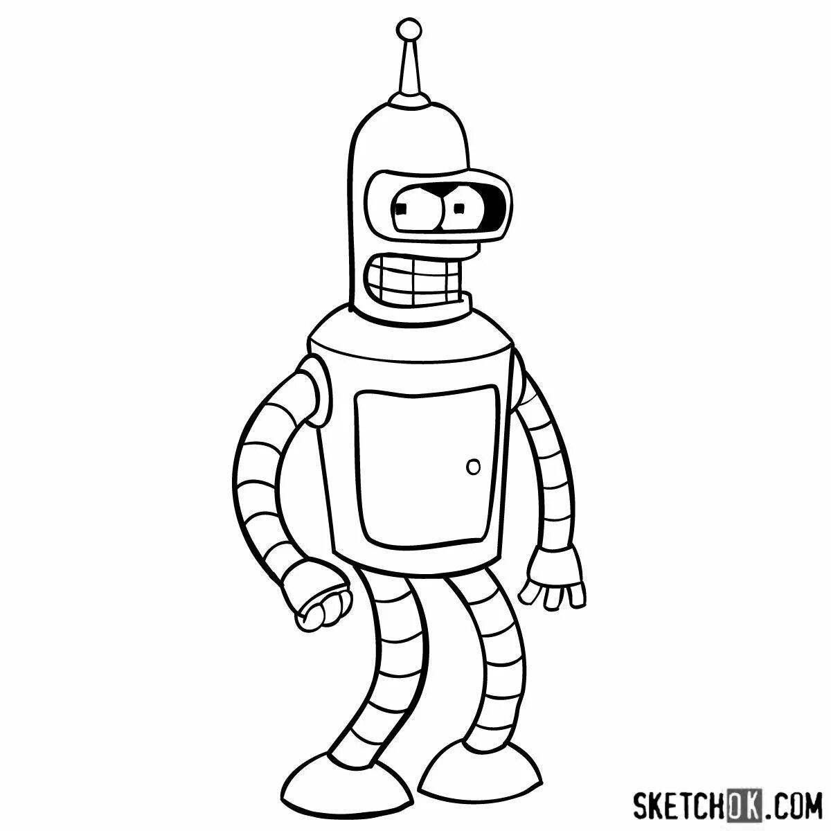 Coloring page joyful bender