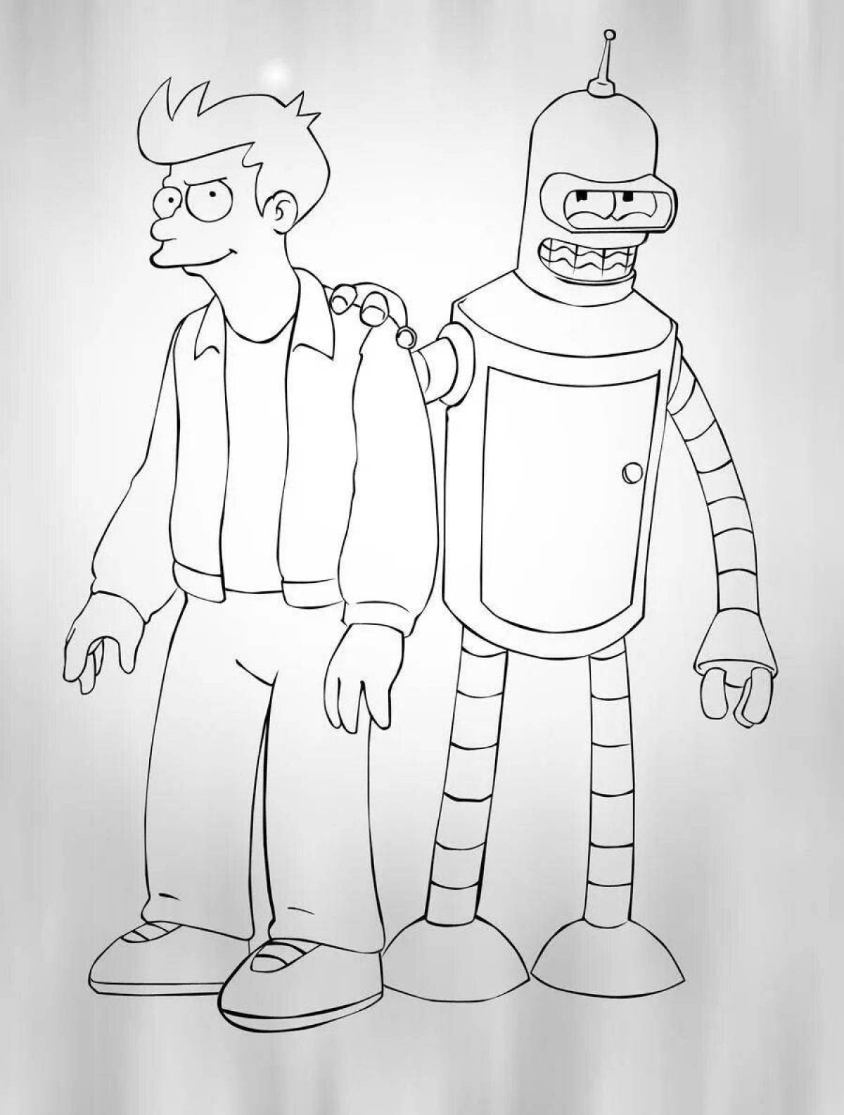 Brave bender coloring book