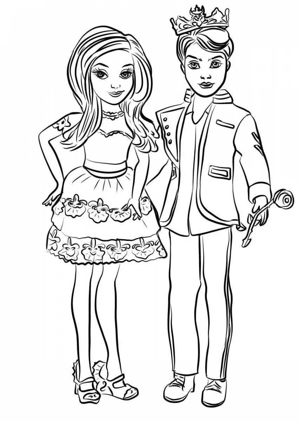Splendid heirs coloring page
