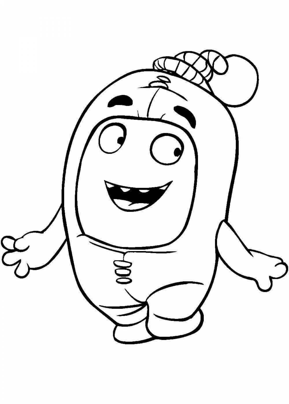 Funny weird coloring pages