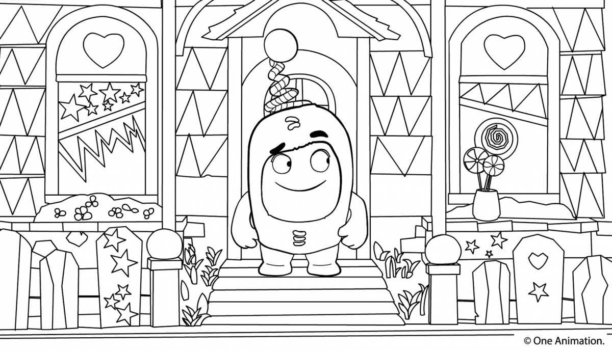 Exciting weird coloring pages