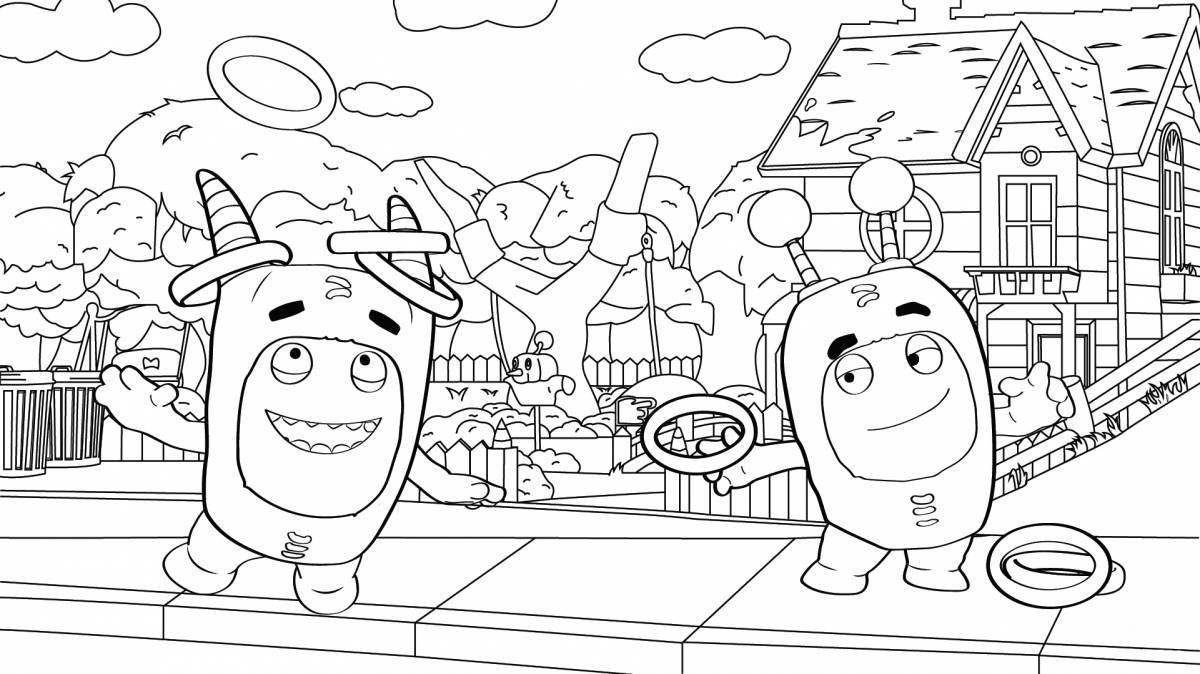 Attracting weird coloring pages