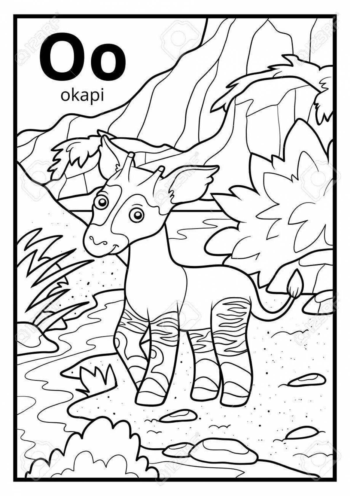 Great coloring okapi