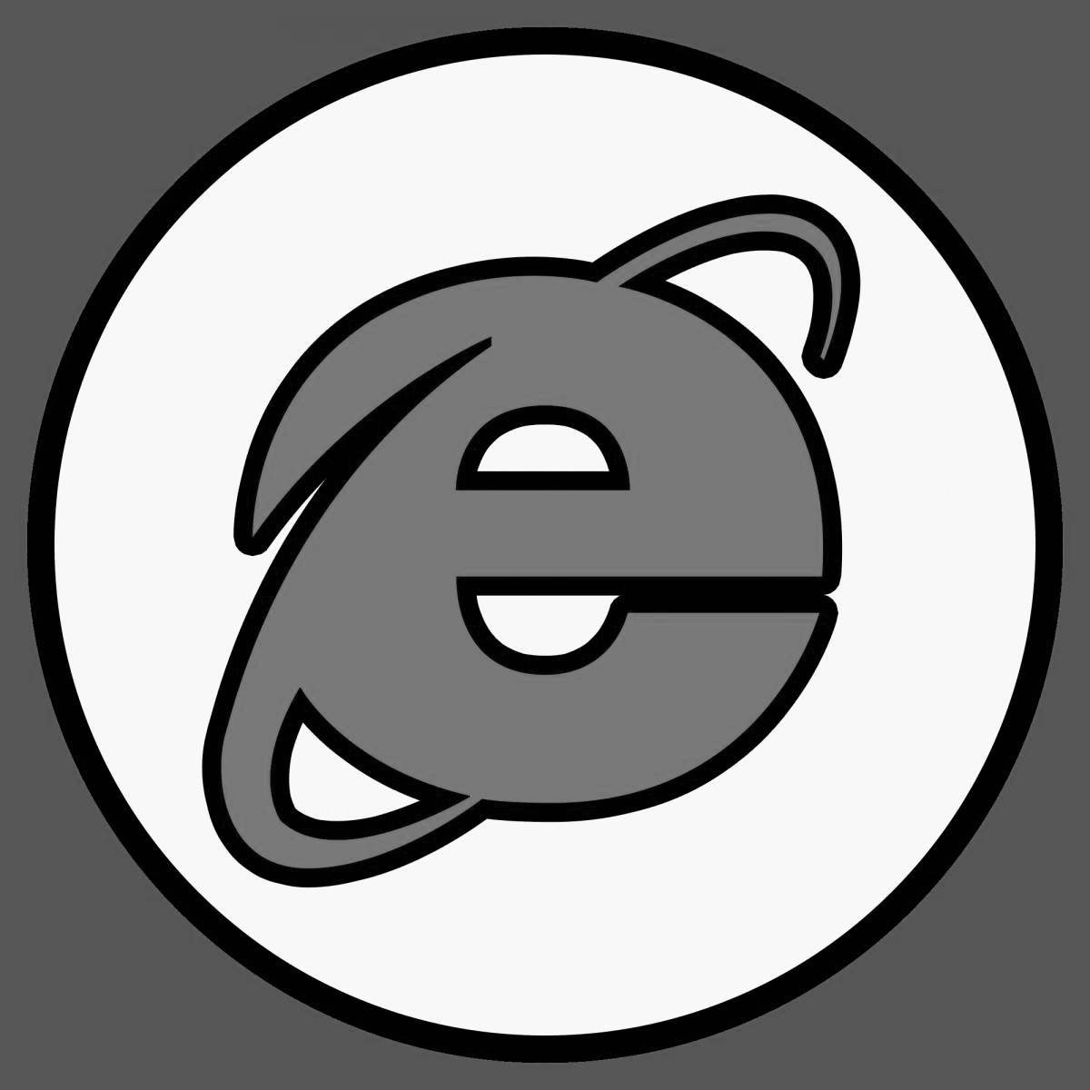 Photo Colorful browser coloring pages