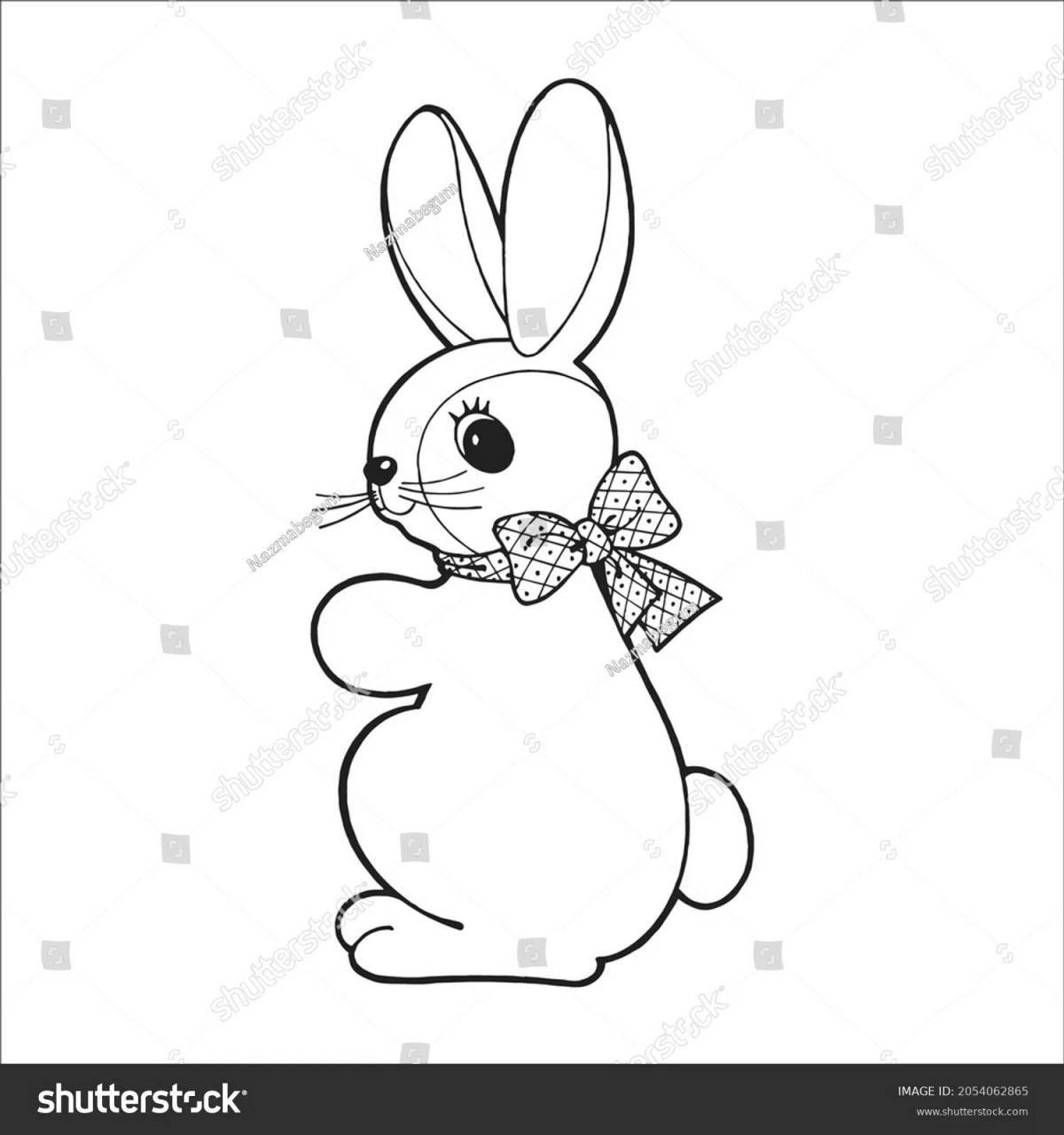 Круглолицый раскраски baby bunny