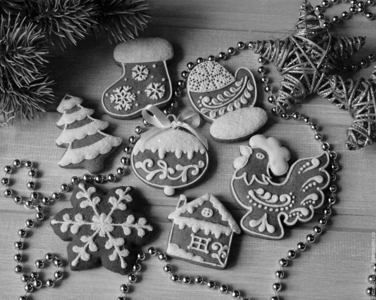 Delightful gingerbread frosting coloring page