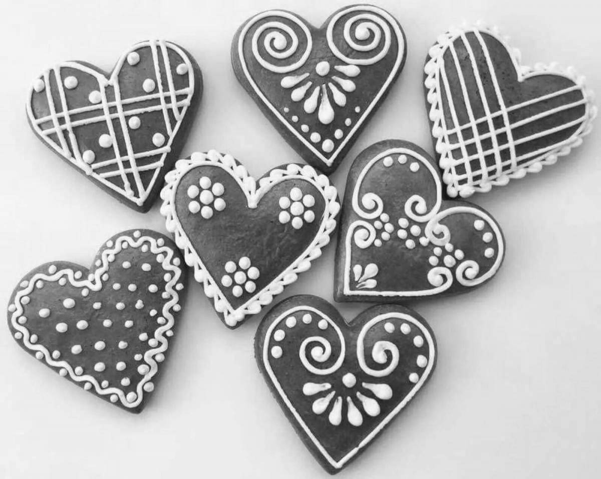 Gingerbread glaze coloring page