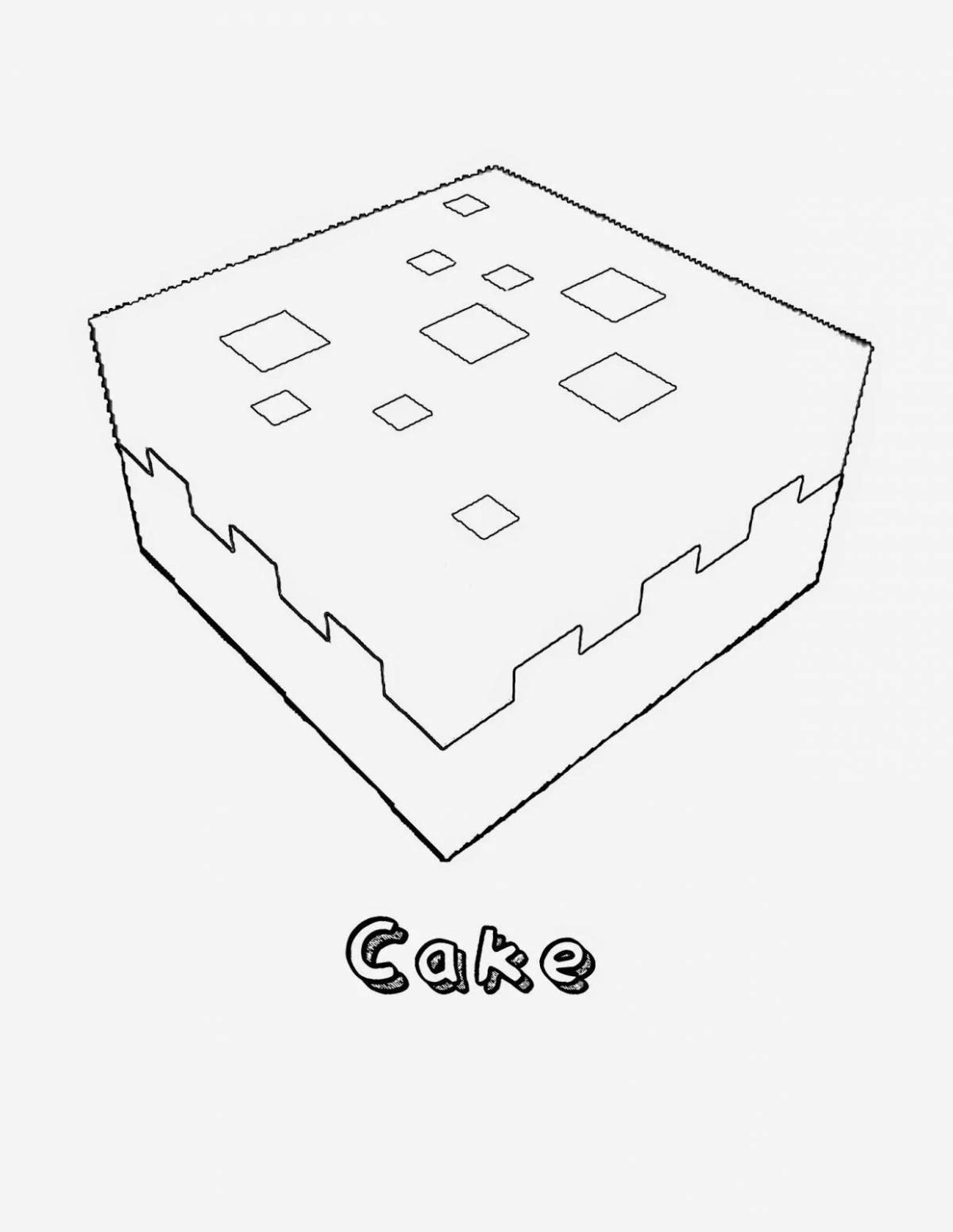 Animated minecraft food coloring page