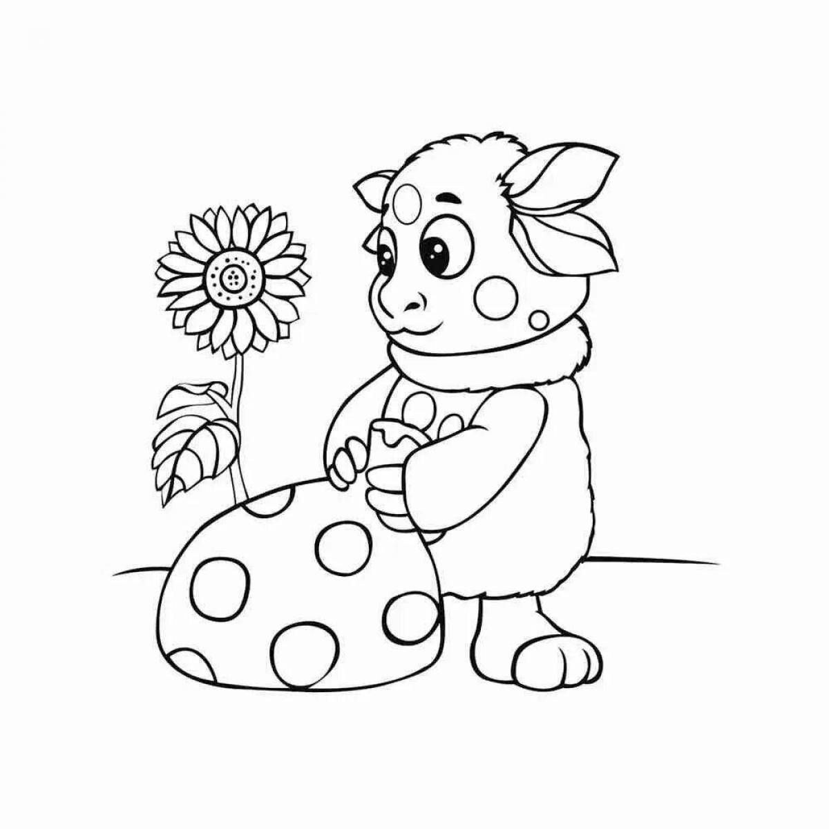 Coloring book magical Luntik