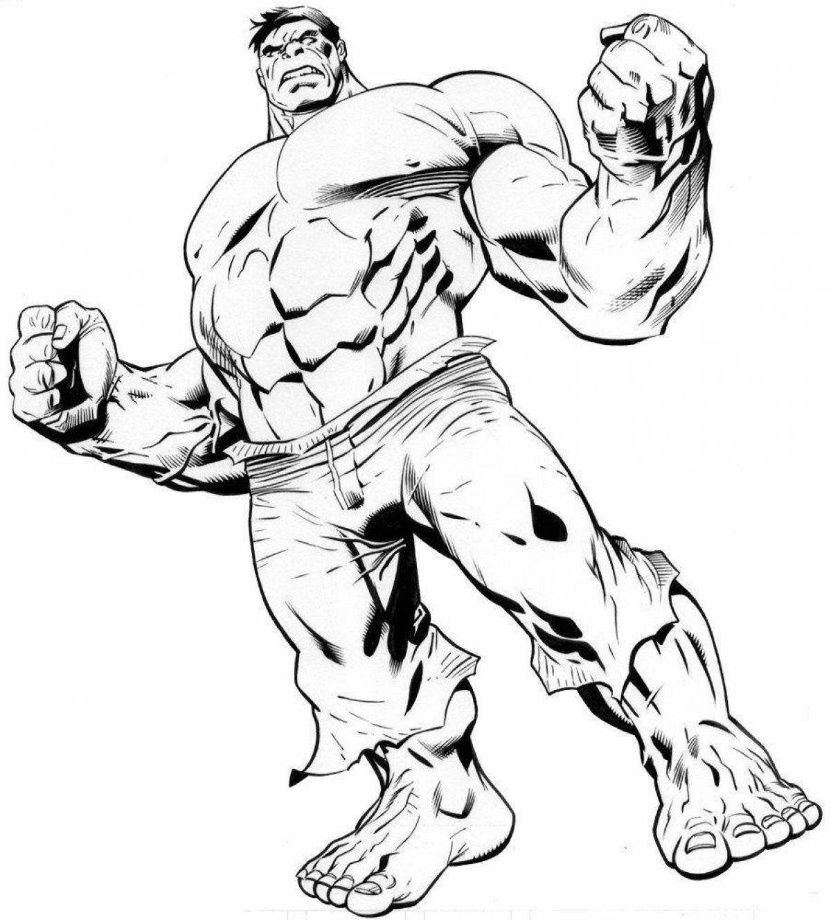 Charming abomination marvel coloring page