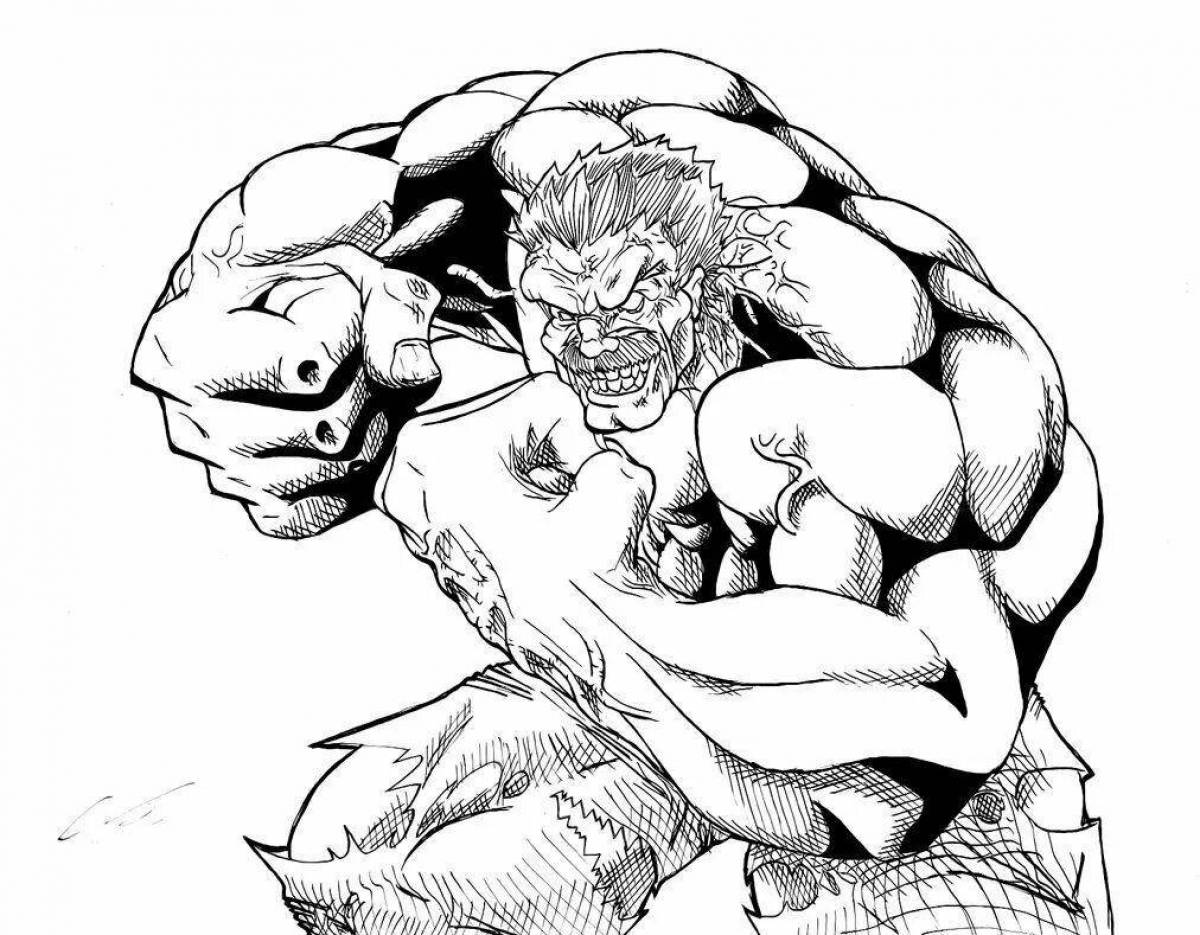 Marvel regal abomination coloring page
