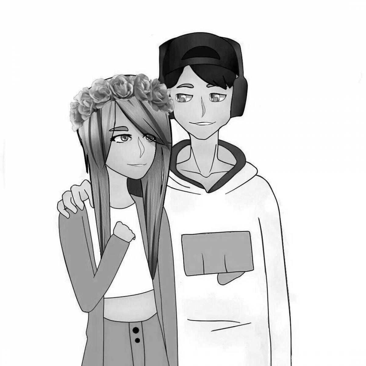 Coloring bewitching evgeniya bro