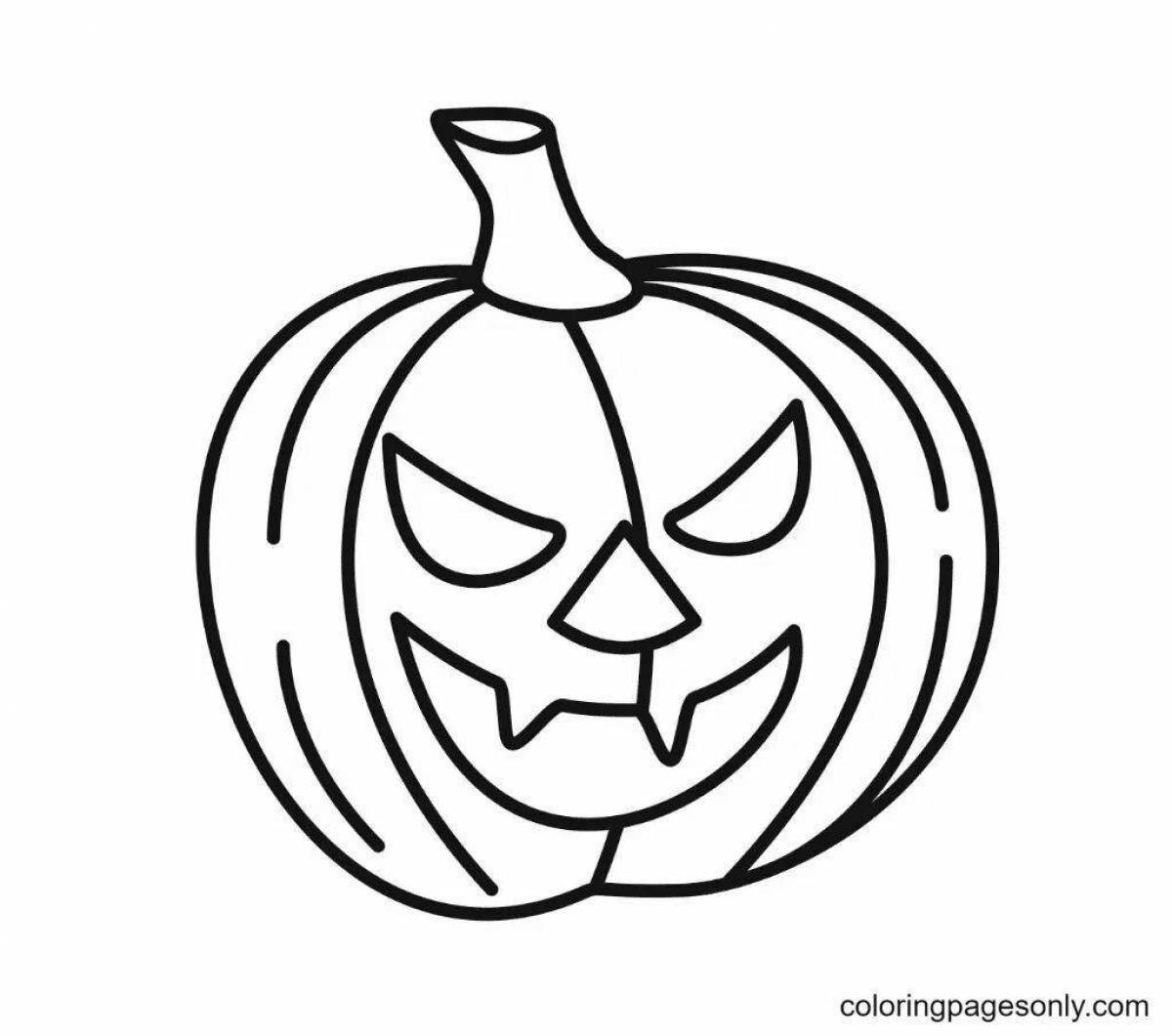 Photo Incredible halloween pumpkin coloring book