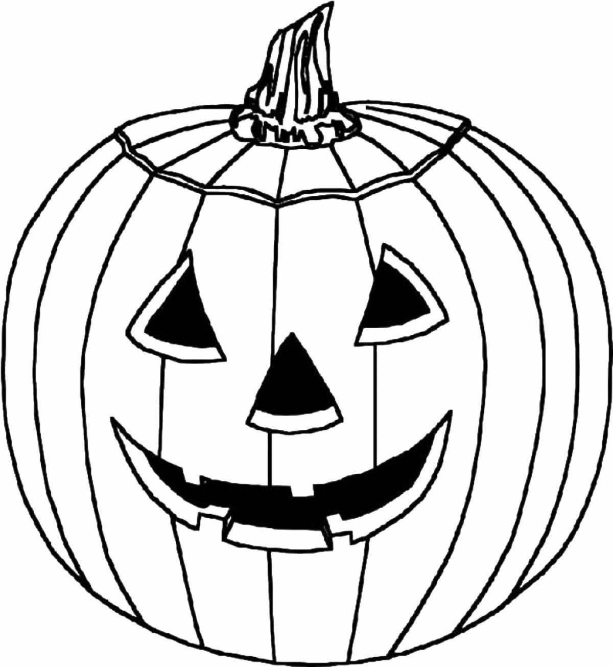 Incredible halloween pumpkin coloring book