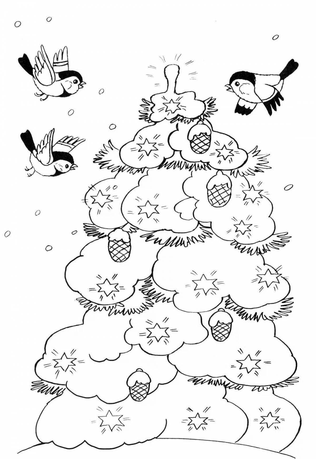 Coloring page nice new year story