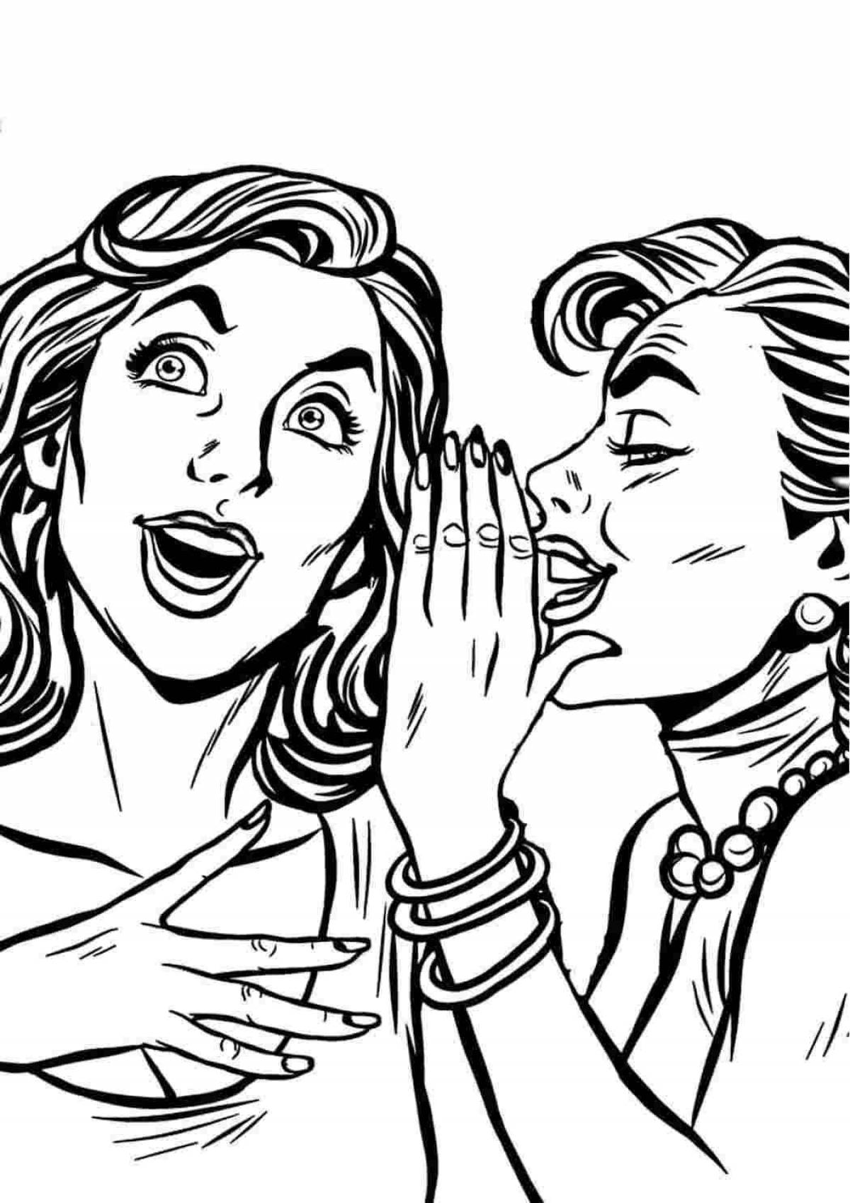 Joyful pop art coloring book