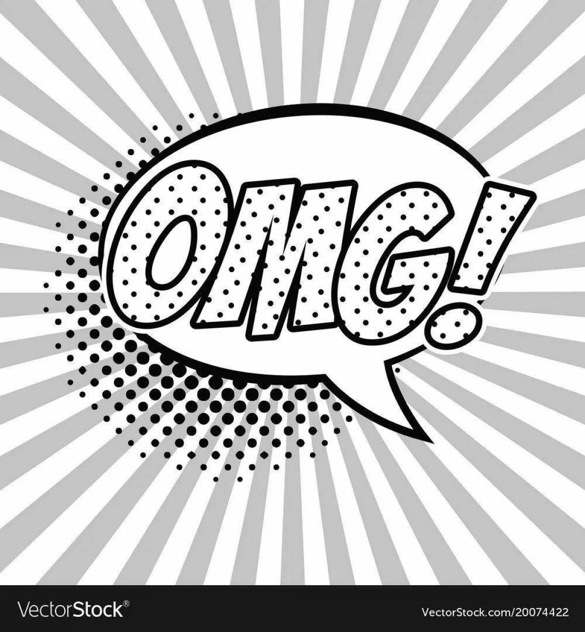 Amazing pop art coloring book