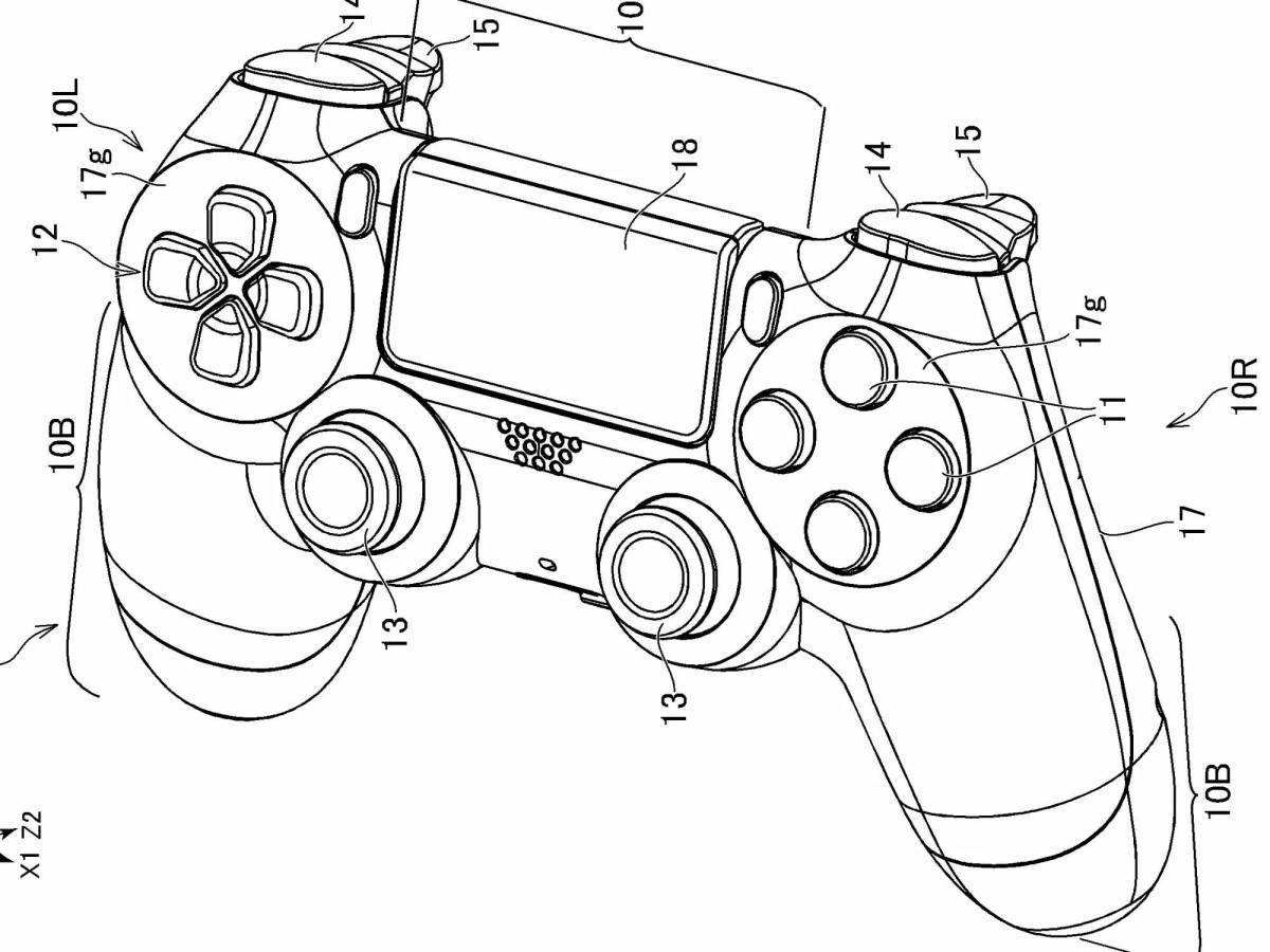Playstation 4 stimulating coloring page