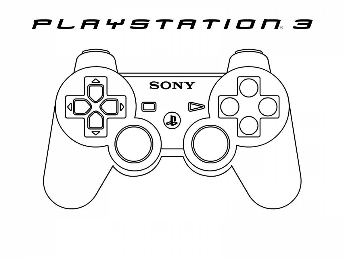 Playstation 4 exciting coloring