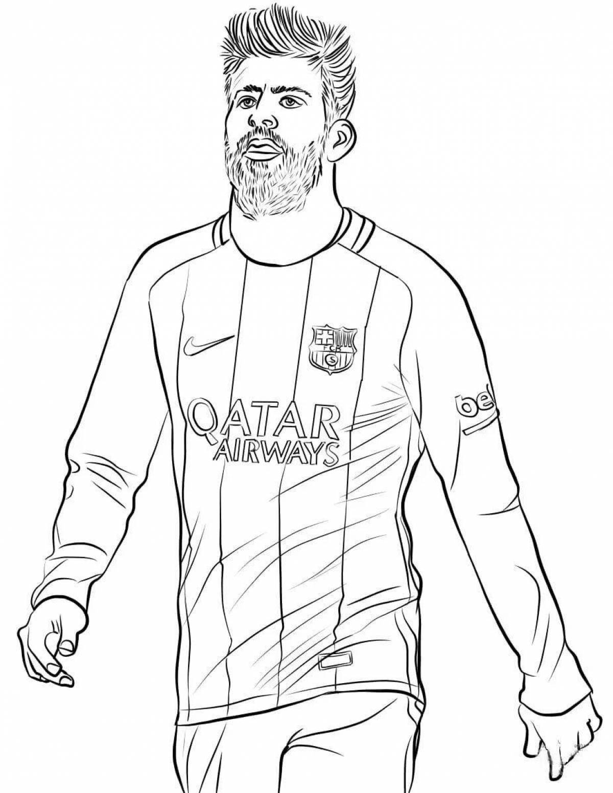 Sergio ramos' adorable coloring page