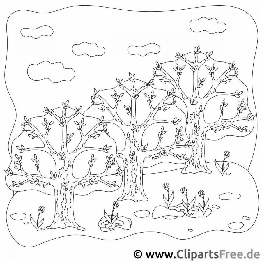 Раскраски Көктем (29 шт.) - скачать или распечатать бесплатно #13424