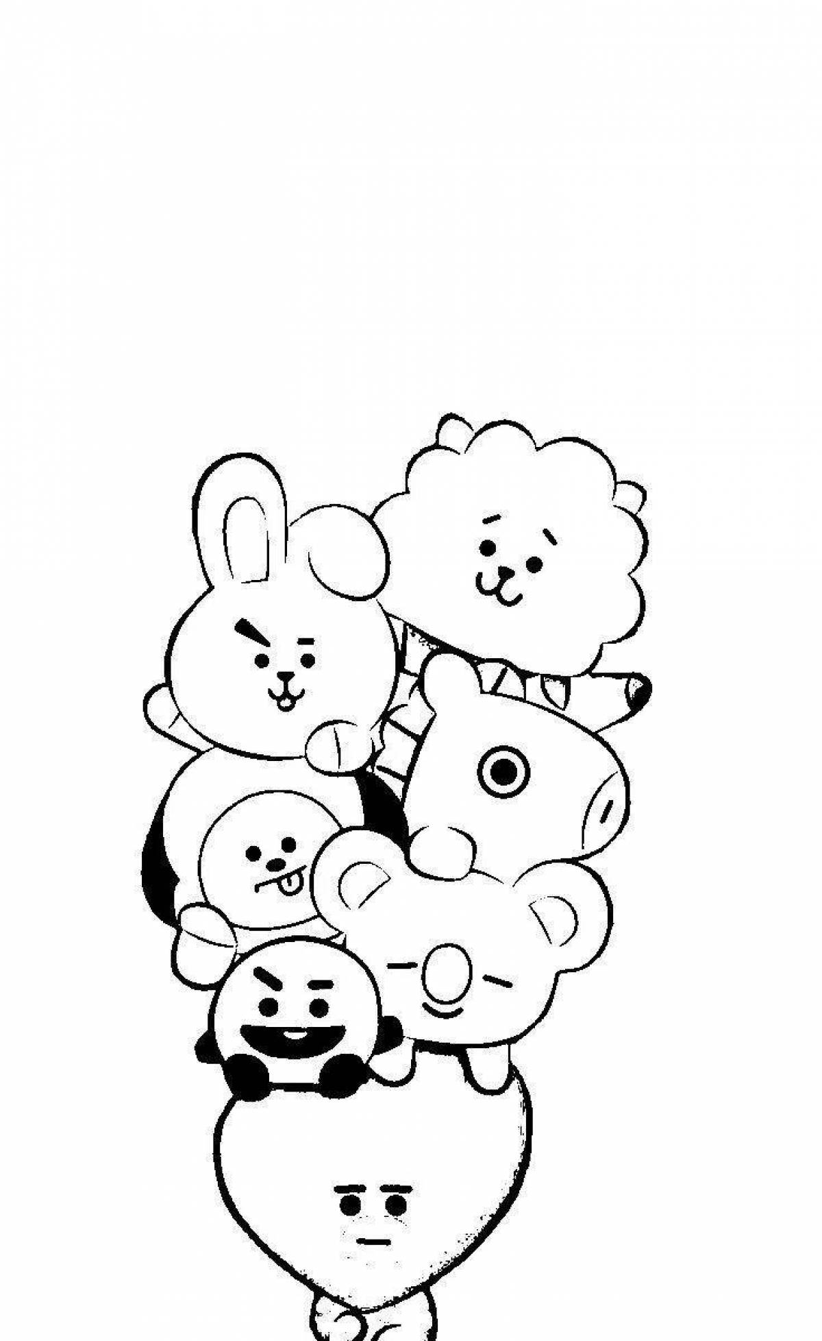 Милые рисунки черно белые. БТС раскраска bt21. BTS bt21 раскраска. Раскраски БТС И бт21. Вт21 БТС раскраска.