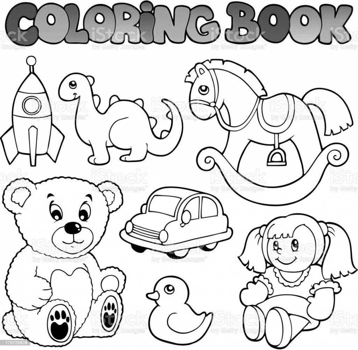 Fun coloring my toys