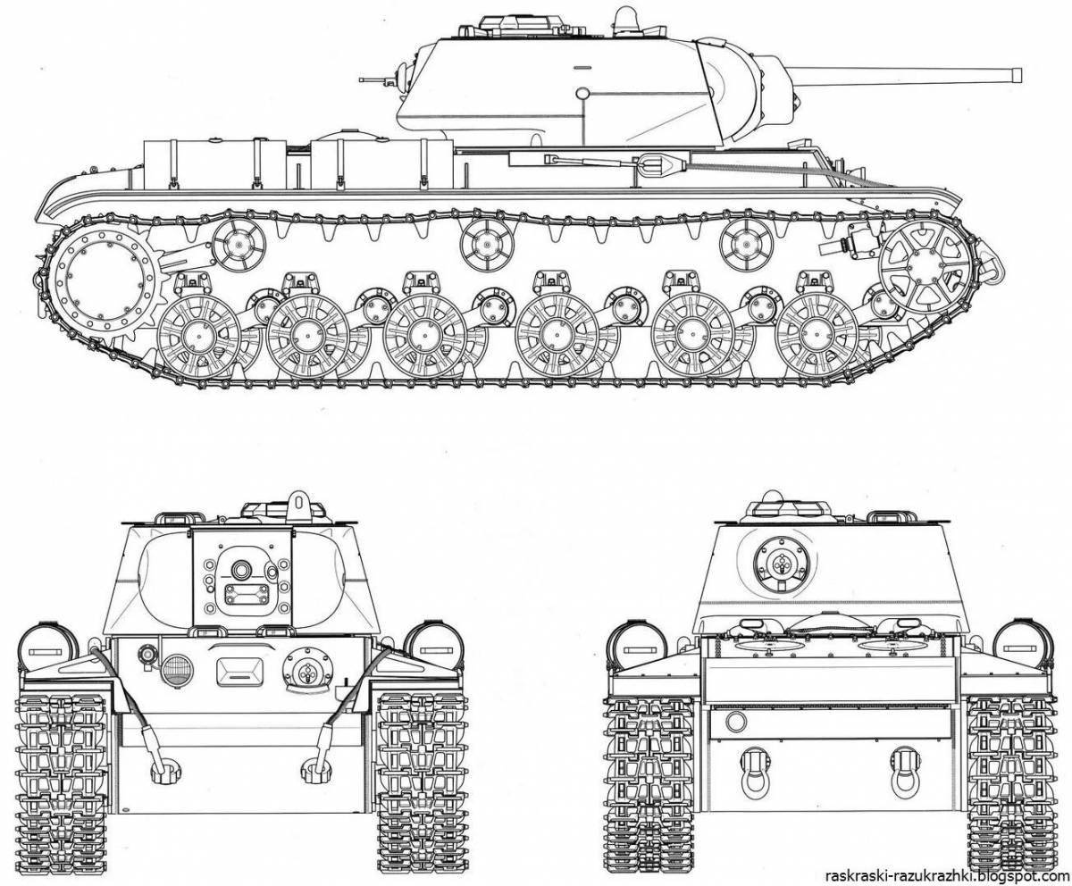 Amazing Tank Coloring Page