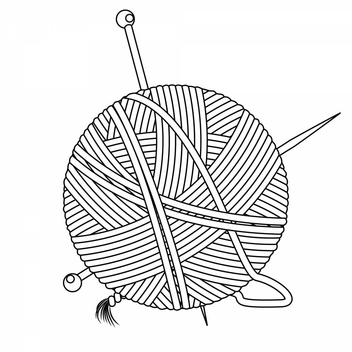 Photo Amazing thread coloring page