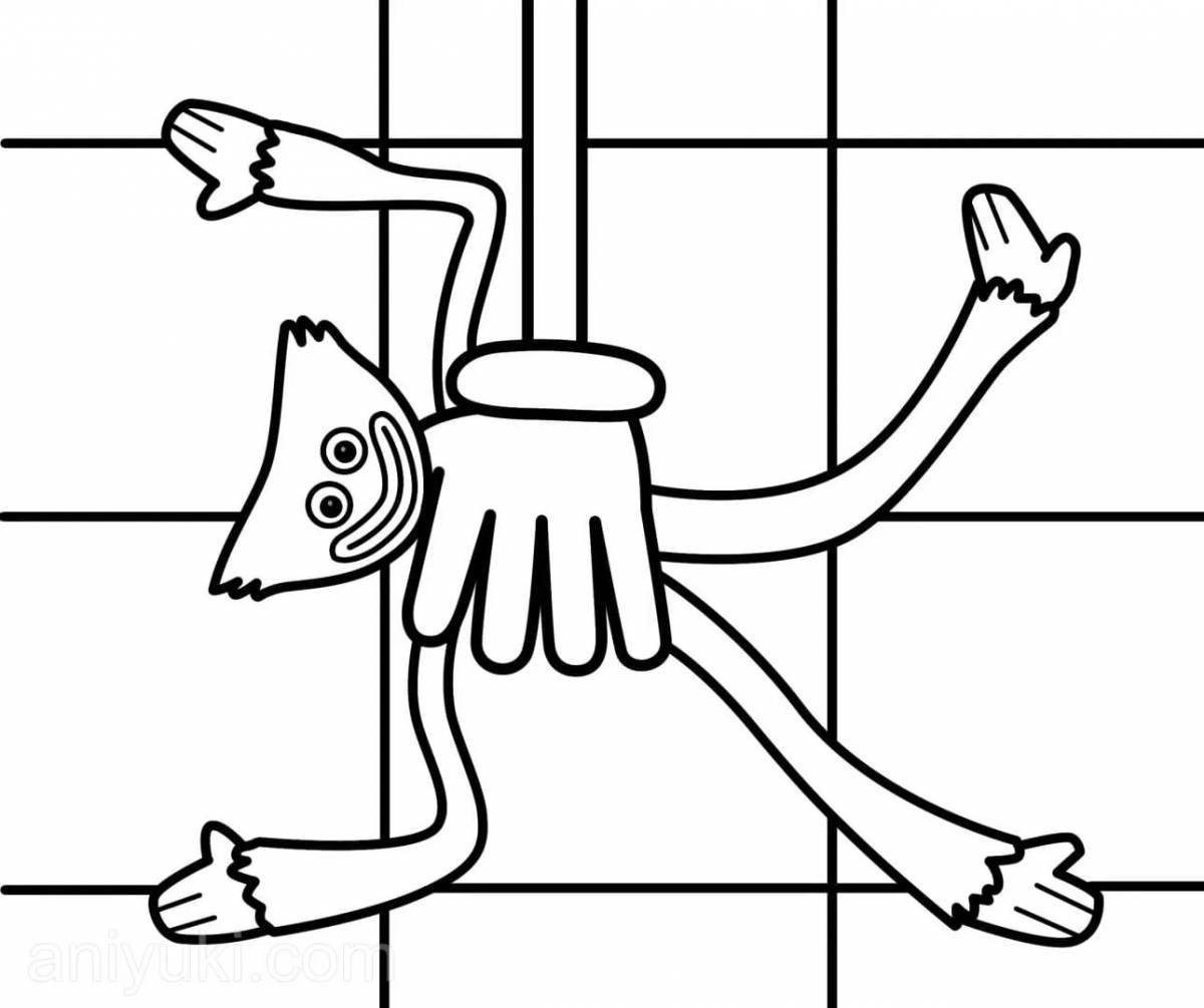 Coloring page living dad long-legged