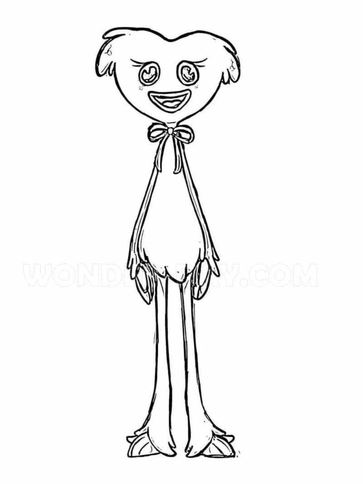 Rough Dad Long Legs Coloring Page