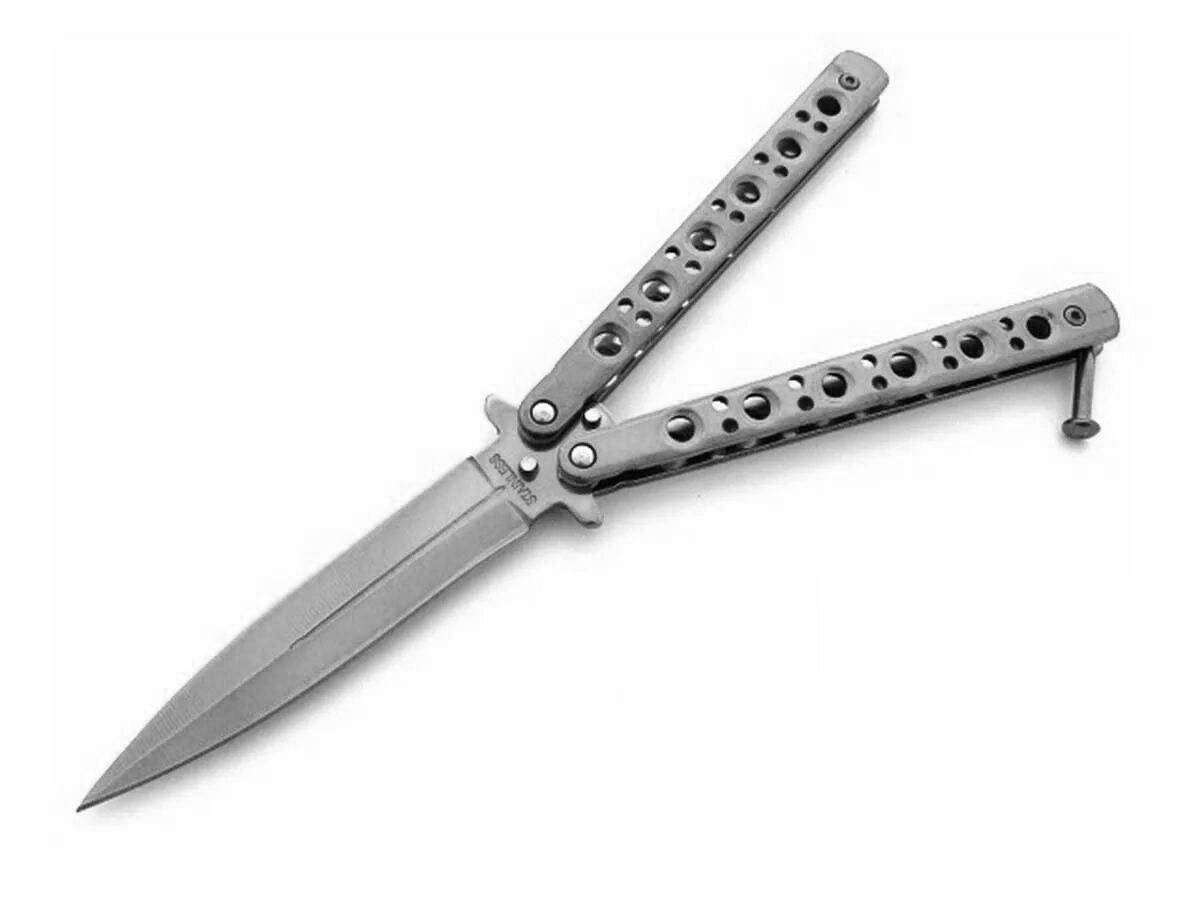 Butterfly knife majestic coloring page