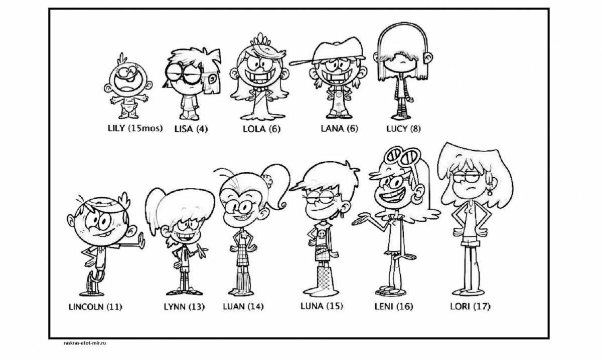 Coloring colorful noisy house