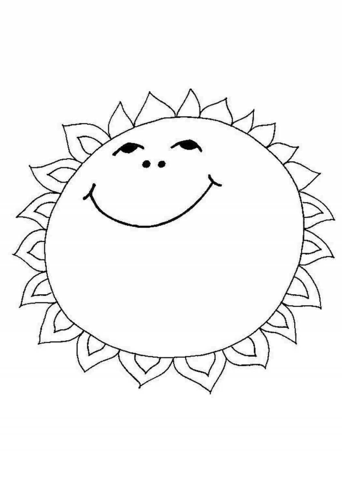 Bright coloring solar figure
